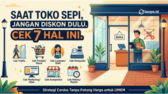 Saat Toko Sepi, Jangan Diskon Dulu. Cek 7 Hal Ini